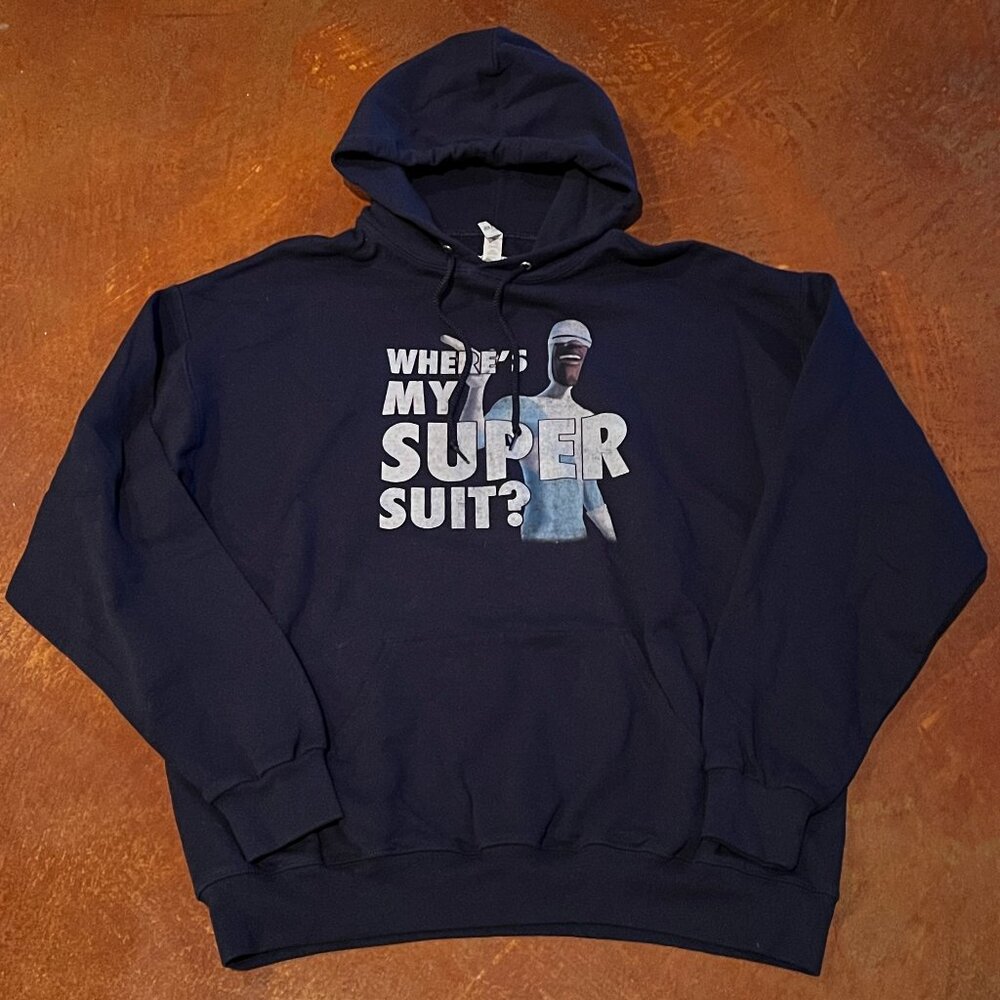 Hoodie "Where's My Super Suit" The Incredibles Size XL